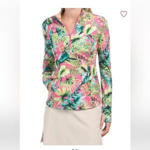 NWT Tommy Bahama 3/4 zip long sleeve shirt